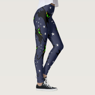 Legging Cintilação preta da cintilação de 13 gatinhos 