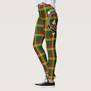 Legging Cintura Clan Scotstee MacMillan Crista Tartã Leggi