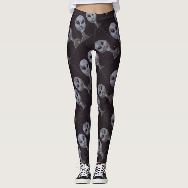 Legging Cinza alienígena (Frente)