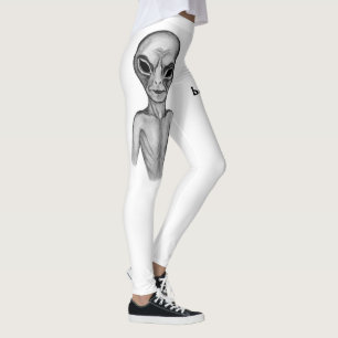 Legging Cinza Alienígena, quero acreditar