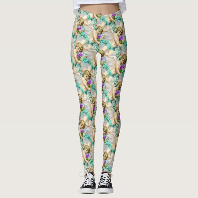 Legging Cinza Aqua Cherubs (Frente)