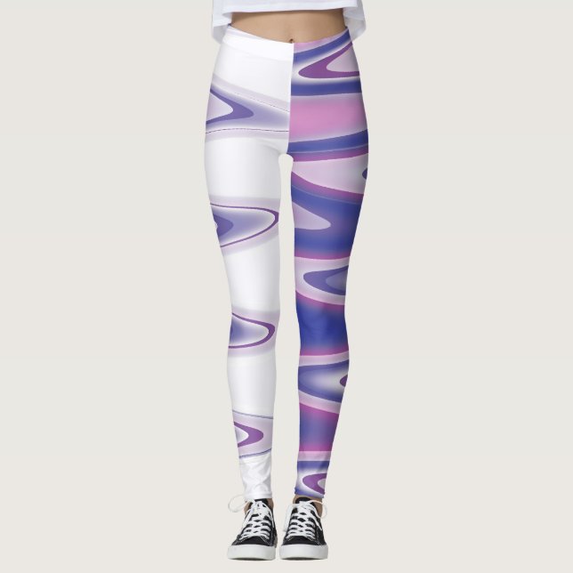 Legging Cinza azul da Fuchsia (Frente)