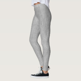 Legging Cinza de aparência de Tecido texturizada cinza