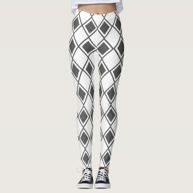 Legging Cinza Harlequin (Frente)