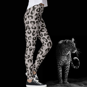 Legging Cinza Leopardo Safari