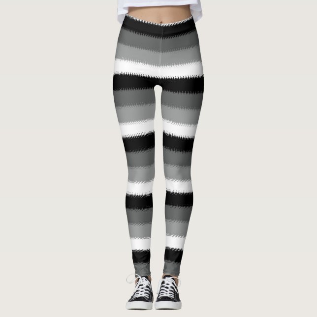 Legging Cinza Negra Cinza Cinza (Frente)