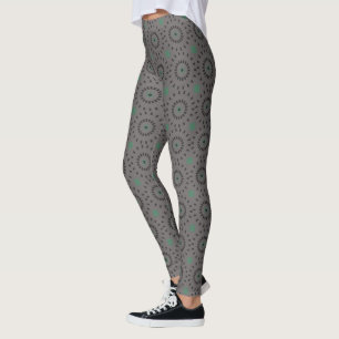 Legging Cinza nos círculos das Cinzas - Padrão Adorável