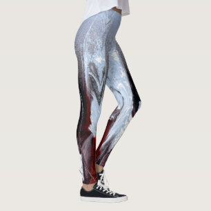 Legging Cinza para Marrom Escuro