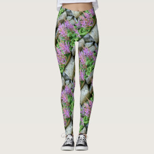 Legging cinza rosa astilbe