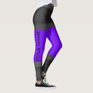 Legging Cinza Roxo com Texto Muda a Cor Jogo das Mulheres