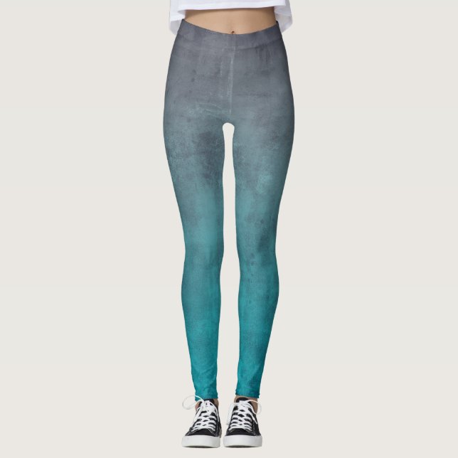 Legging Cinza Teal rustic ombre (Frente)