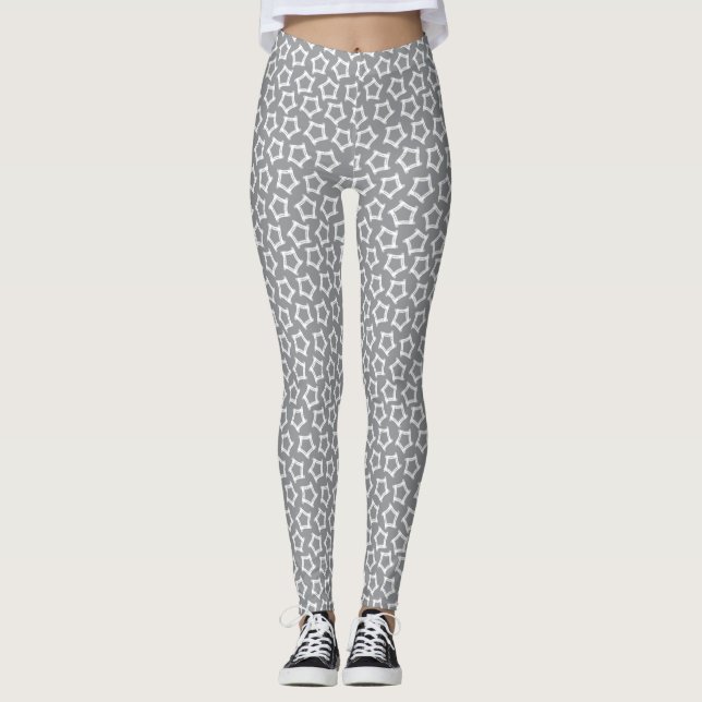 Legging Cinza White Pentagon (Frente)