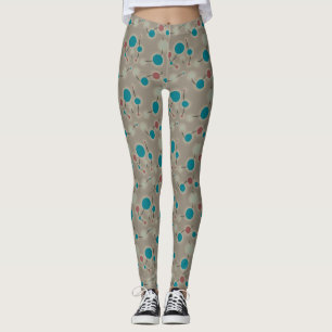 Legging Cinzas Azuis do Universo das Moléculas Pequenas R