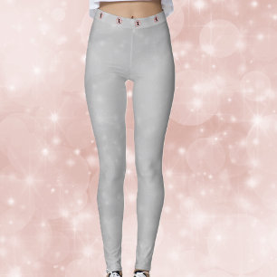 Legging Cinzas brancas claras com gatos pretos em pentagra