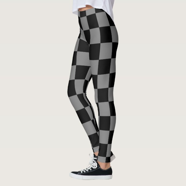 Legging Cinzas de carvão e preto controlados (Esquerda)