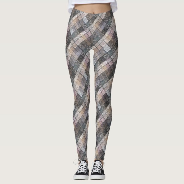 Legging Cinzas verificadas. (Frente)