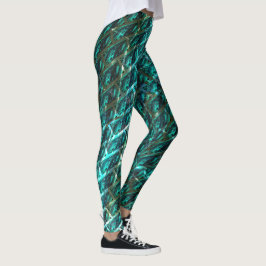 Legging Cinzento ciano, pastado, ralado ou tijolo diferent