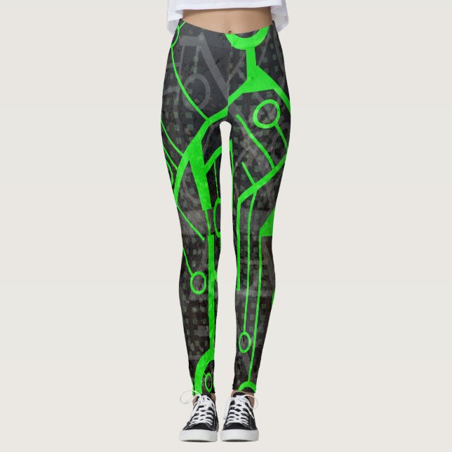 Legging Circuito Verde (Frente)