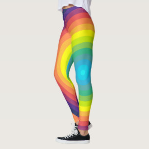 Legging Círculo Concentrado Arco-Íris