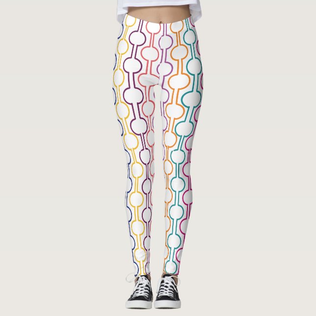 Legging Círculos abertos coloridos (Frente)