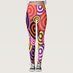 Legging Círculos Abstrato Fundo