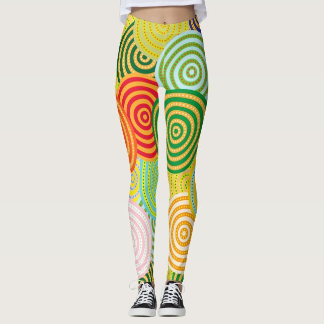 Legging Círculos Concentrados Scarf (Frente)