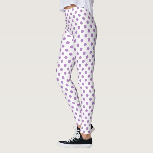 Legging Círculos de Bolinhas roxas (Esquerda)