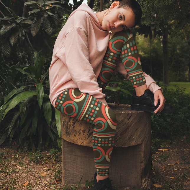 Legging Círculos de cor da vinheta (Criador carregado)