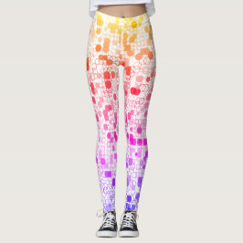 Legging Círculos Geométricos Coloridos Bonitos