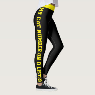 Legging Citação Personalizada de Mãe de Gato de Estimação 