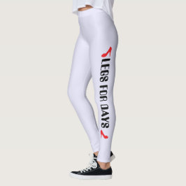 Legging Citação Personalizada de Salto Alto em Lavanda