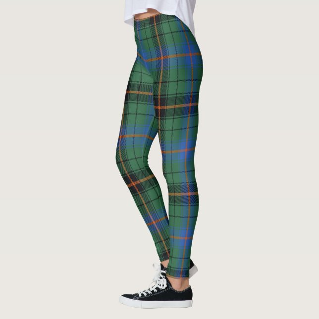 Legging Clã Davidson Antigo Tartan Escocês Mulheres (Esquerda)