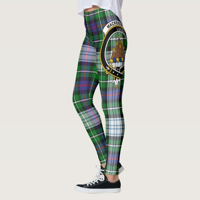 Legging Clã MacKenzie Vestido Crest Moderno Tartan Scotste (Esquerda)