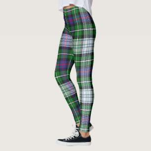 Legging Clã MacKenzie Vestido Scotstee Moderno Tartan Mulh