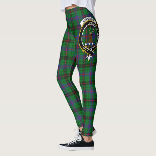 Legging Clã Scotstee Davidson Brasão Moderno Tartan Mulher