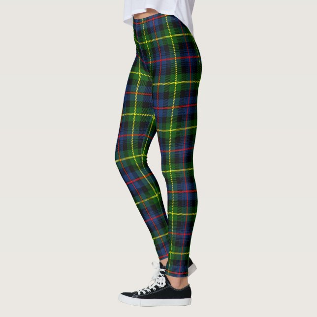 Legging Clã Scotstee Farquharson Tarta Moderno Mulheres (Esquerda)
