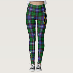Legging Clã Scotstee Galbraith Brasão Moderno Tecido Escoc