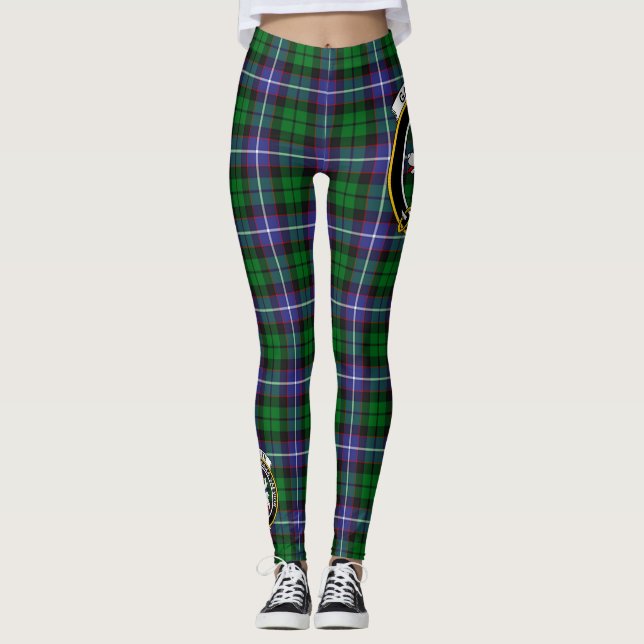 Legging Clã Scotstee Galbraith Brasão Moderno Tecido Escoc (Frente)