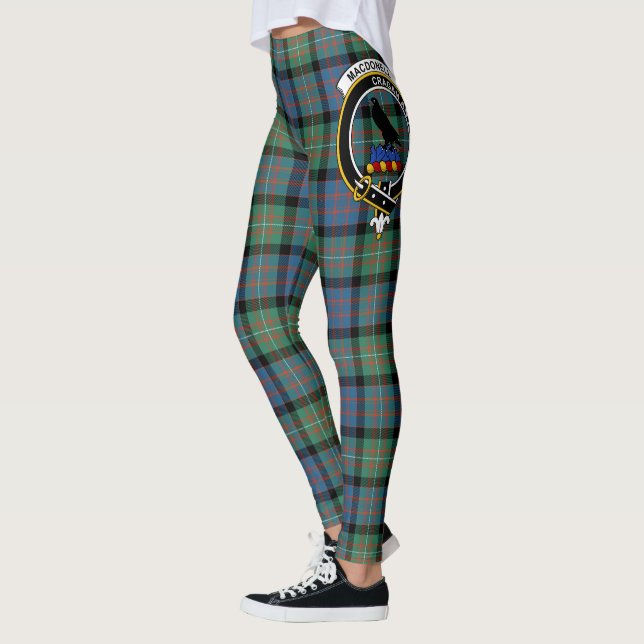 Legging Clã Scotstee MacDonell de Glengarry Brasão Antigo (Esquerda)