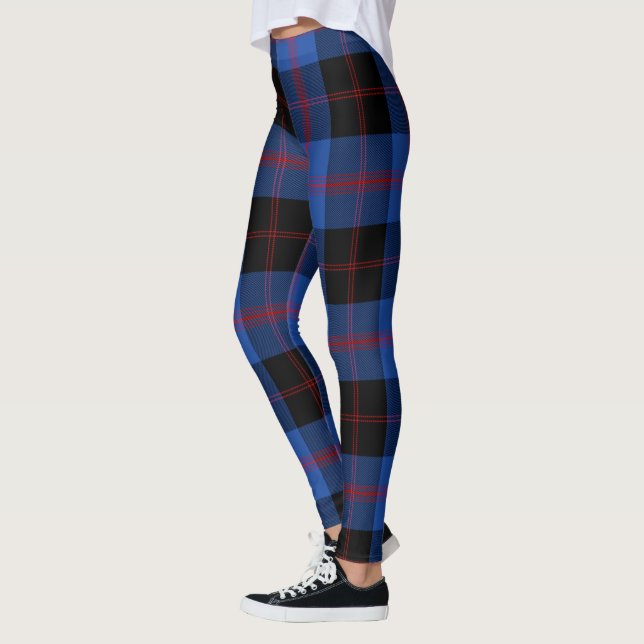 Legging Clã Scotstee Maule Modem Tartan Antigo Mulheres (Esquerda)