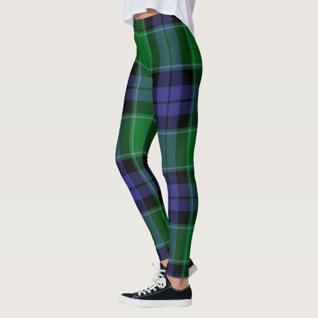 Legging Clã Scotstee Monteith Tecido Antigo das Mulheres (Esquerda)