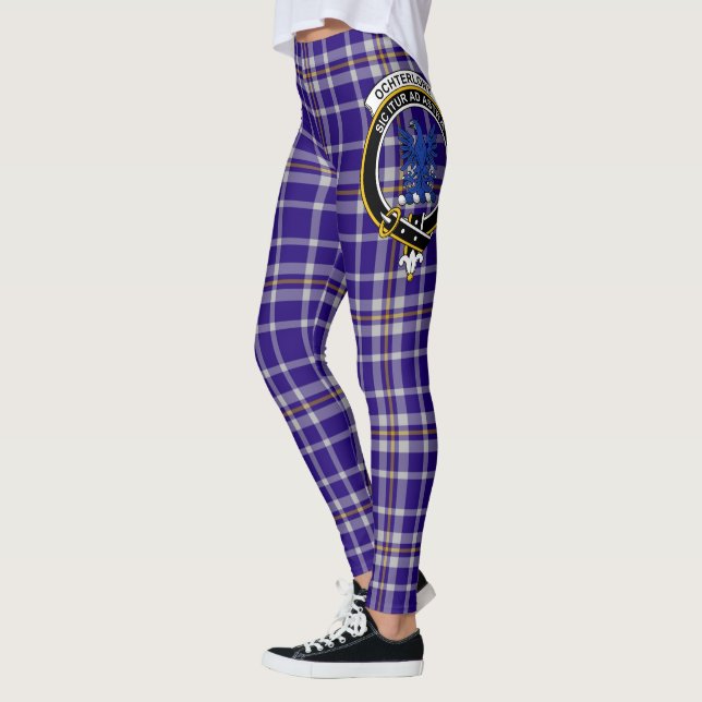 Legging Clã Scotstee Ochterlony Crest Tartan Mulheres (Esquerda)