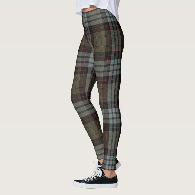 Legging Clã Scotstee Stewart Tecido Xadrez Antigo Desbotad (Esquerda)