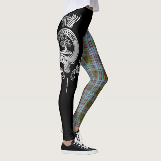 Legging Clan Anderson Crest & Tartan (Direita)