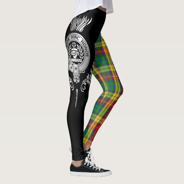 Legging Clan Buchanan Crest & Tartan (Direita)