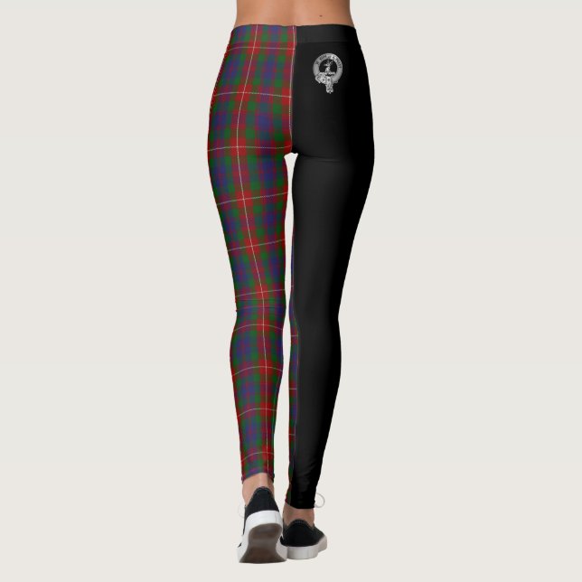 Legging Clan Fraser de Lovat Crest & Tartan (Verso)