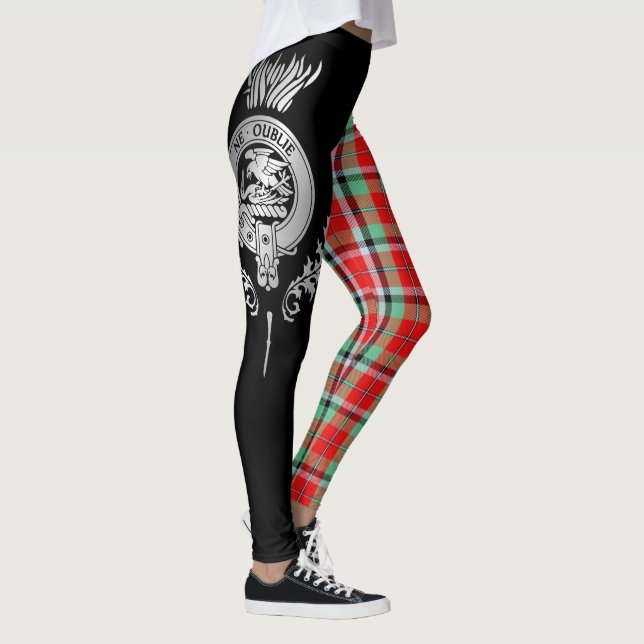Legging Clan Graham Crest & Tartan (Direita)
