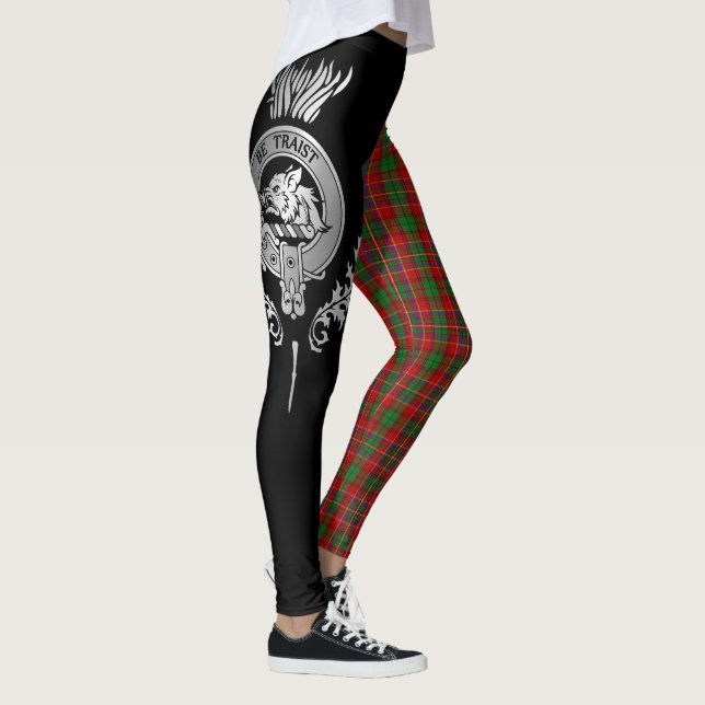 Legging Clan Innes Crest & Tartan (Direita)