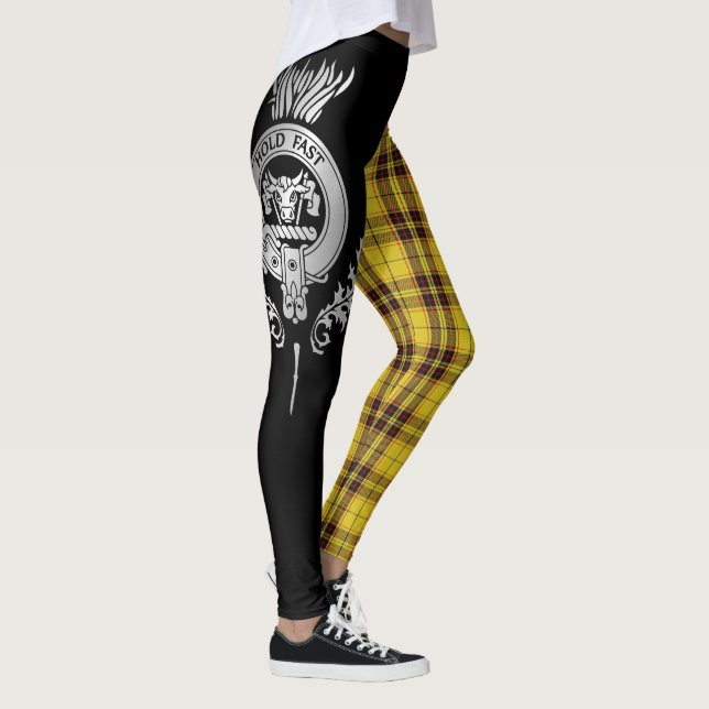 Legging Clan MacLeod Crest & Tartan (Direita)