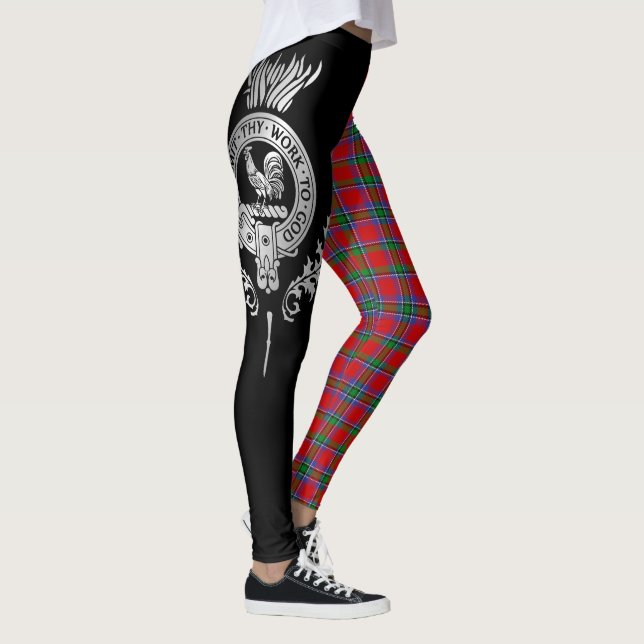 Legging Clan Sinclair Crest & Tartan (Direita)
